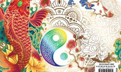 کتاب رنگ آمیزی بزرگسالان نمادهای شرقی (نشر 2022 - استرالیا)